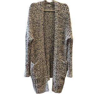 White Birch Chunky Knit Open Front Cardigan